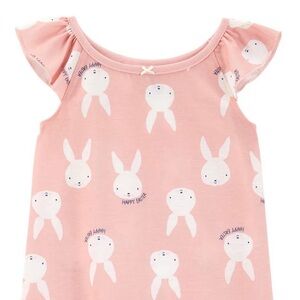 Carter's Adorable Bunny Print Nightgown - Pink